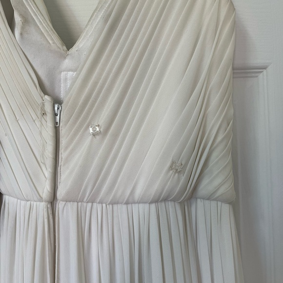 Demetrios Floor Length Grecian Maxi Wedding Gown Chiffon - Picture 5 of 7